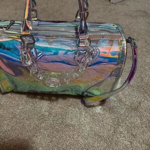 Like Dreams Iced Out Holographic Clear Iridescent Women's Bag